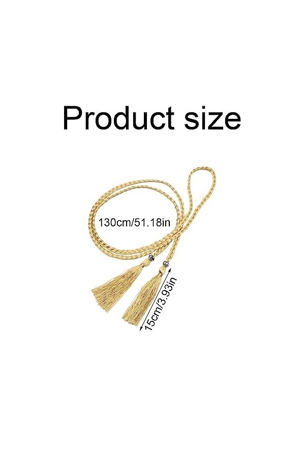 KQNM Lot de 1 ceintures tressées pour femme, ceintures amincissantes, ceintures tressées fines extensibles