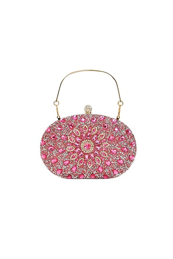 CORIOS Sac de Soirée Femme Diamond Embrayage Sac en Strass à la Main Sacs Dépaule de Mariée Élégant Pochette Portefeuille Sa