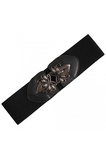 Ro Rox Orla Ceinture Celtique Large élastique Extensible Rétro Vintage Serre-taille - Noire S 