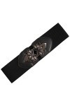 Ro Rox Orla Ceinture Celtique Large élastique Extensible Rétro Vintage Serre-taille - Noire S 
