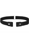 GHEART Ceinture Sans Boucle, Ceinture Élastique Invisible, Ceinture Ajustable Sans Boucle, pour Jeans Pantalons Jupes-Elastiq