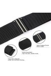 OSUWLSI Ceinture élastique pour Femme, Ceinture Large, Taille Extensible avec Boucle en métal, Taille Unique Noir 