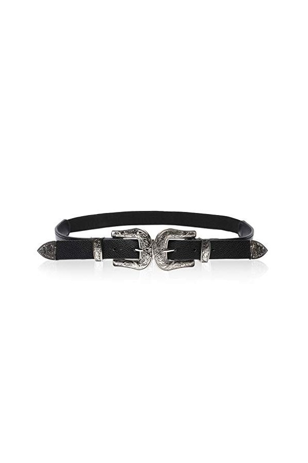Trimming Shop - Ceinture - Femme Noir noir - Argenté - Medium