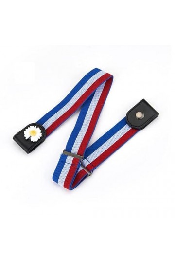 Clyhon 1Pcs Ceinture Femme Homme Ceinture sans Boucle Élastique Invisible Ceinture pour Pantalon Robe Ceinture Unisexe Réglab