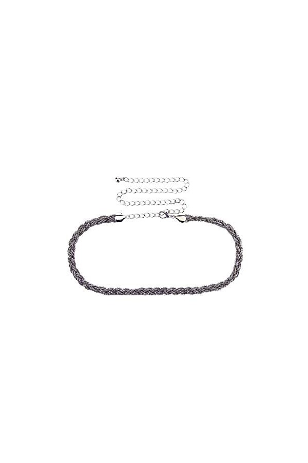 118cm Réglable Mode Taille Ceintures pour Femmes - Tresse Strass Design 231 - Élégant Fermoir Boucle - Idéal Accessoire Tenda