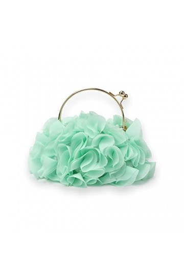 Jywmsc Femmes Floral Embrayage Sacs à main Satin Fleur Sac de soirée Party Prom Sacs à main