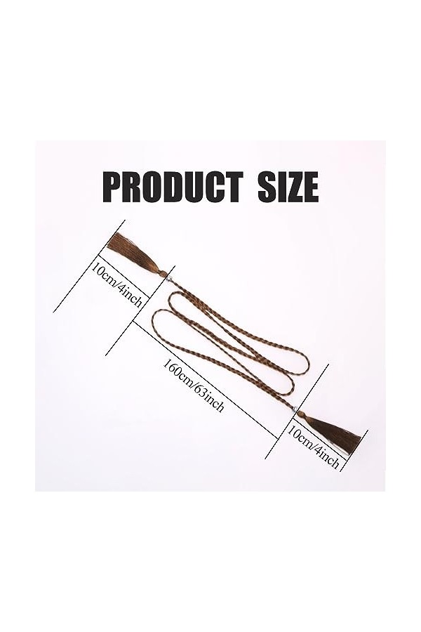 CORTNEY 3 Pièces Ceinture Femme Dorée, Ceinture Fine Nœud Papillon pour Femmes, Boho Auto-Cravate Taille Corde Ceinture Femme