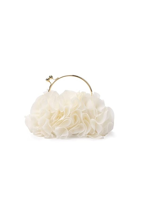 Jywmsc Femmes Floral Embrayage Sacs à main Satin Fleur Sac de soirée Party Prom Sacs à main