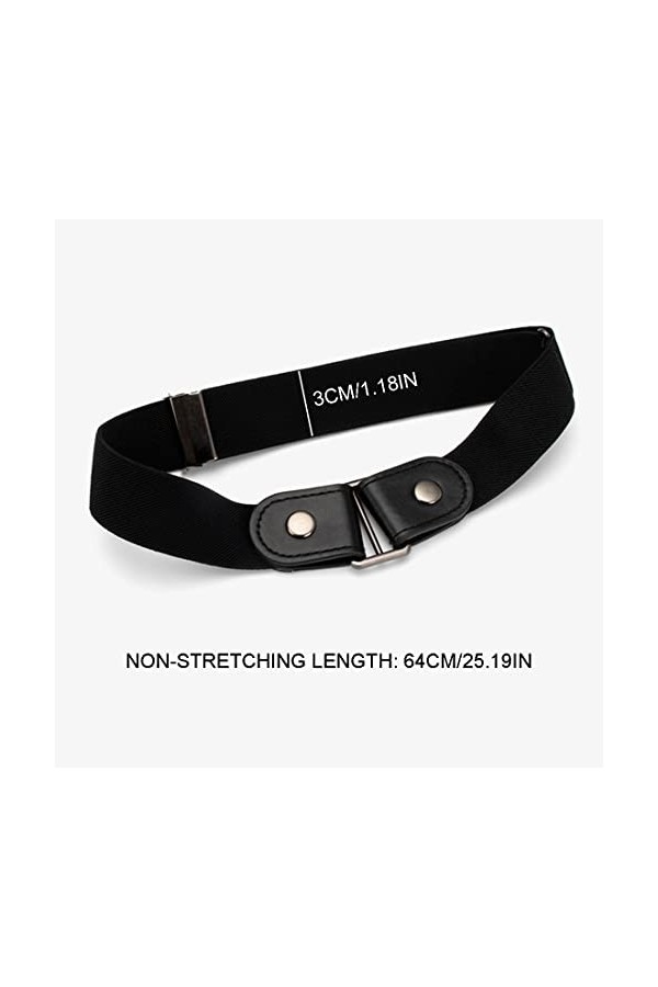 LIUJZZJ Ceinture élastique Invisible Ceinture extensible pour les femmes/hommes Plus de Santé pour la Ceinture élastique sans