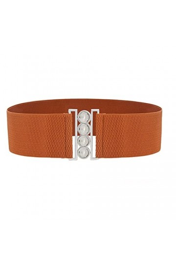 Liitata Ceinture large élastique vintage pour femme - Ceinture élastique - Ceinture extensible - Mode Cinch Ceinture réglable