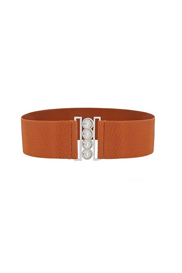Liitata Ceinture large élastique vintage pour femme - Ceinture élastique - Ceinture extensible - Mode Cinch Ceinture réglable