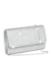 OSDUE Sac de Soirée Pochette, Pochette Enveloppe Sac de Soirée pour Femme, Sac à Main de Soirée Etincelant pour Soirée, Maria