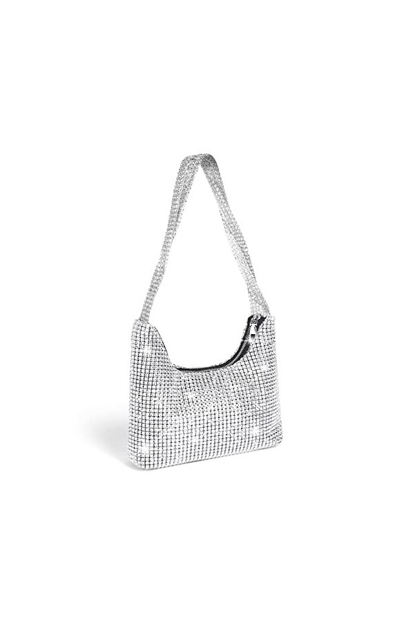 OSDUE Sac de Soirée Pochette, Pochette Enveloppe Sac de Soirée pour Femme, Sac à Main de Soirée Etincelant pour Soirée, Maria