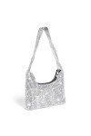 OSDUE Sac de Soirée Pochette, Pochette Enveloppe Sac de Soirée pour Femme, Sac à Main de Soirée Etincelant pour Soirée, Maria