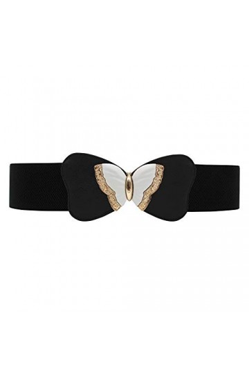 BlackButterfly 3 Pouce De Large Élastique Papillon Ceinture Noir, M 