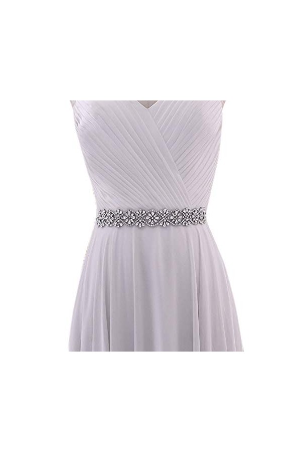 TOPQUEEN Ceinture de mariée ceinture de mariée ceinture de mariage ceinture de mariage ceinture de mariée pour mariage - Blan