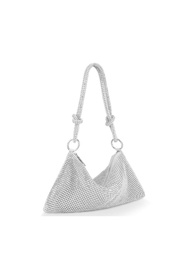 OSDUE Sac de Soirée Pochette, Pochette Enveloppe Sac de Soirée pour Femme, Sac à Main de Soirée Etincelant pour Soirée, Maria