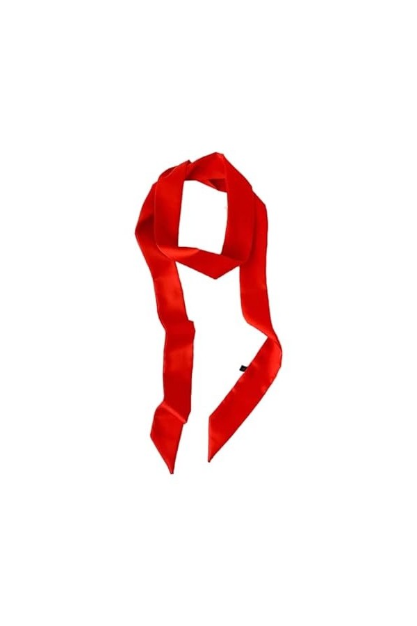 Ceinture en satin pour femme - 5 cm x 195 cm - Ruban imitation soie - Longue écharpe - Accessoire de chapeau, jaune, 5cm*195c