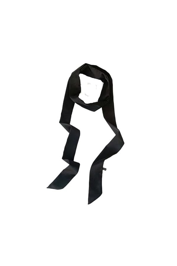 Ceinture en satin pour femme - 5 cm x 195 cm - Ruban imitation soie - Longue écharpe - Accessoire de chapeau, jaune, 5cm*195c