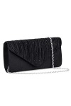 OSDUE Sac de Soirée Pochette, Pochette Enveloppe Sac de Soirée pour Femme, Sac à Main de Soirée Etincelant pour Soirée, Maria