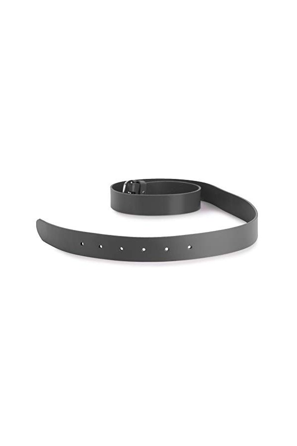 Merry Style Ceinture en Cuir Véritable Femme D41 Graphite, 95 cm Longueur totale 114 cm 