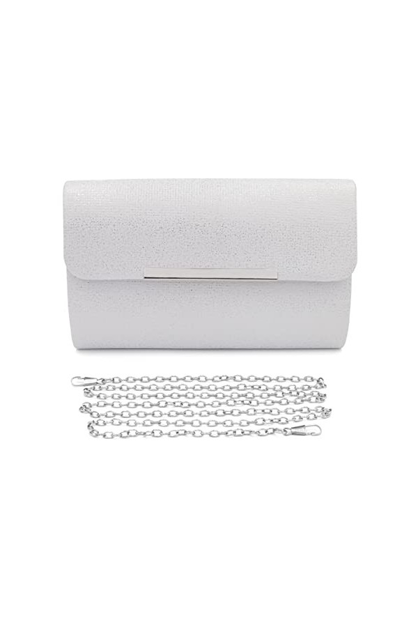 Colours & Beauty Pochette Champagne pour Soirée | Mini Sac à Main de Mariage | Bandouliere Femme | Élégant Bourse de Ceremoni