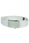Mil-Tec Ceinture US Belt Noire Coton Miltec Boucle Metal Chrome 13110002 Airsoft, Homme, Noir, 130