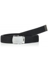 Mil-Tec Ceinture US Belt Noire Coton Miltec Boucle Metal Chrome 13110002 Airsoft, Homme, Noir, 130
