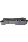 Mil-Tec Ceinture US Belt Noire Coton Miltec Boucle Metal Chrome 13110002 Airsoft, Homme, Noir, 130