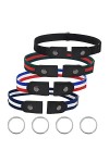 JEJA Ceintures sans Boucle, 4 Pièces Ceinture Élastique Invisible Unisexe, Ceinture Extensible Sans Boucle Femme Homme, Ceint