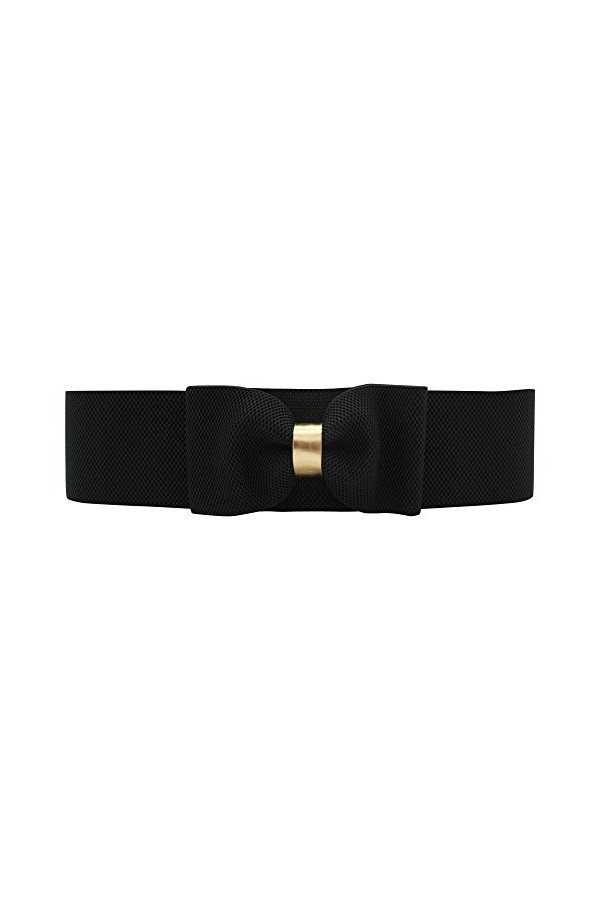 BlackButterfly 2.4 Pouces De Large Arc De Ceinture Élastique Ceinture Noir, L 