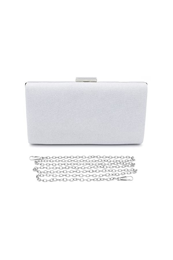 Colours & Beauty Pochette Champagne pour Soirée | Mini Sac à Main de Mariage | Bandouliere Femme | Élégant Bourse de Ceremoni