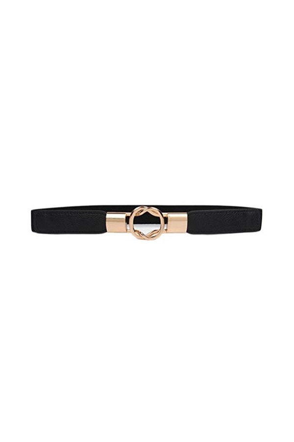 Oyccen Ceinture Fine Femme Bande de Taille Dames Élastique Décorative Ceintures de Robe,Noir,Taille unique