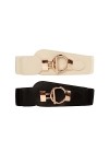 GANMFOYC Ceinture Élastique pour Femme, Ceinture large vintage pour Robe, Chemises Ceintures de Mode pour Dames
