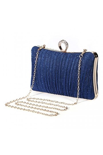 UBORSE Sac de Soirée Pochette Mariage en Paillettes Brillant Sac à Main Femme en Bandoulière Chaîne Démontable Superbe Cadeau