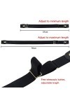 UBERMing 2 Pcs Ceinture Ajustable Sans Boucle Ceinture Elastique Invisible Ceinture Sans Boucle Dames Ceinture Extensible Hom