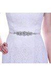 Zasjon Ceinture Strass Femme de Mariage, Ceinture en Cristal Strass Mariage, Ceinture Robe de Mariée, Ceinture en Applique Ma