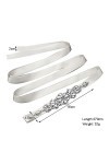 Zasjon Ceinture Strass Femme de Mariage, Ceinture en Cristal Strass Mariage, Ceinture Robe de Mariée, Ceinture en Applique Ma
