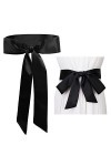 Vesaneae Ceintures femme Ceinture de mariée en Satin Classique Belt Ruban pour Les Femmes Occasion spéciale Robe 0 mois