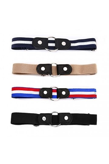 ZHXMALL Ceinture Femme Extensible Ceinture Sans Boucle - 4 Pièces Ceinture Élastique Invisible pour Jeans Pantalons Jupes | C