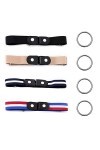 ZHXMALL Ceinture Femme Extensible Ceinture Sans Boucle - 4 Pièces Ceinture Élastique Invisible pour Jeans Pantalons Jupes | C