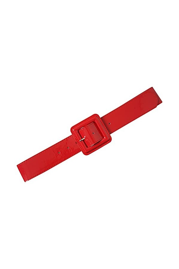 Ro Rox Sophia Ceinture PVC Années 1950 Vintage Retro Pin-Up Rouge, M 