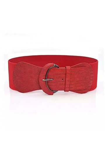 Large PU Élastique Extensible Boucle Taille Ceinture Ceinture Élastique pour Femme Corset Taille Élastique Femme Ceinture Cei