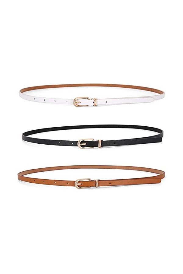 BEIIEB brun pour pantalons, robes, jeans, peuvent être utilisés longtemps, Blanc.