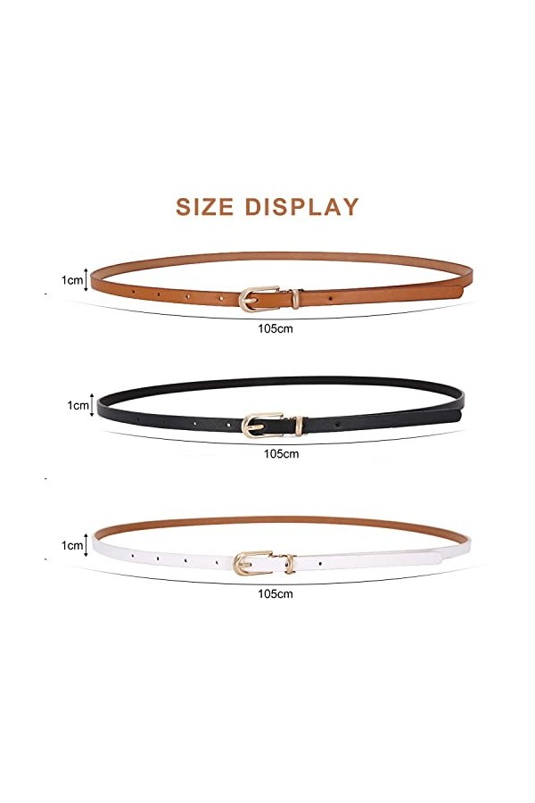 BEIIEB brun pour pantalons, robes, jeans, peuvent être utilisés longtemps, Blanc.