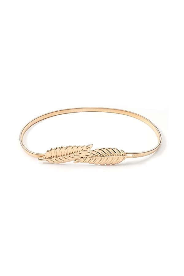 Liitata Ceinture fine en métal pour femme - Ceinture élastique en métal - Boucle - Ceinture élastique - Ceinture élastique - 