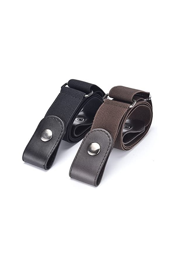 4 Pièces Ceintures Dames Hommes Ceintures Jeans Pantalons Robe Ceintures Ceintures Invisibles Élastiques Sans Boucle Ceinture