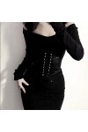 Ceinture Corset Femme Elastique Ceinture Corset à Lacets Ceintures Corset Rétro Large pour Pardessus Robe FêTe Jupe Tenue Quo