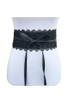 TENDYCOCO Ceinture Femme Large Pour Robe Lace up Ceinture Large Femme Élastique Stretch Grosse Ceinture Femme Pour Robe