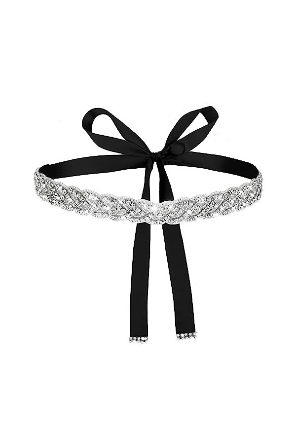 Amaxiu Ceinture de mariage en strass de mariée fabriquée à la main pour femme, ceintures en cristal scintillantes pour femme,